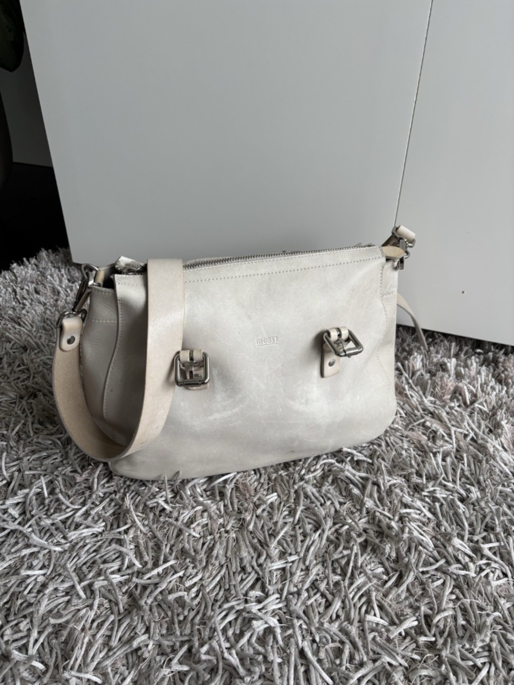 M0851 Crossbody / Shoulder 100% Leather *Made In Canada*❤️
